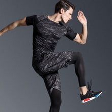 Carregar imagem no visualizador da galeria, Conjunto Preto De Compressão - Masculino