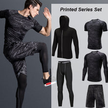 Carregar imagem no visualizador da galeria, Conjunto Preto De Compressão - Masculino